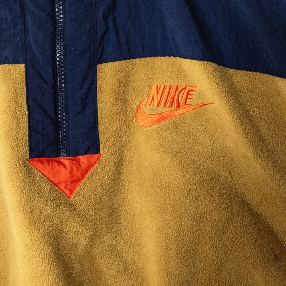 Nike Retro Colorblock Full Zip Jacket Tan Blue Women's Size XL Athleisure - Picture 4 of 8
